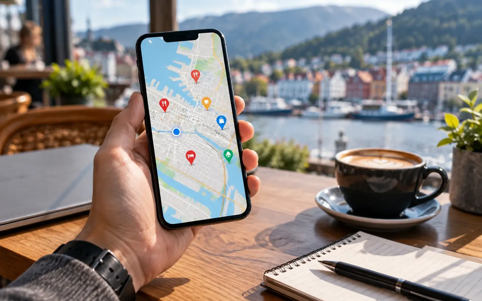 Google Maps-oppsett