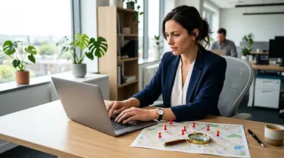 SEO-arbeid på laptop