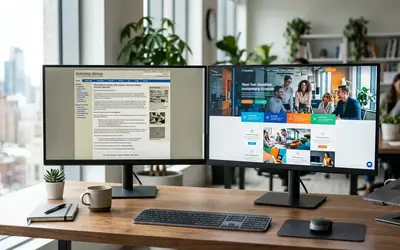Online store on screen